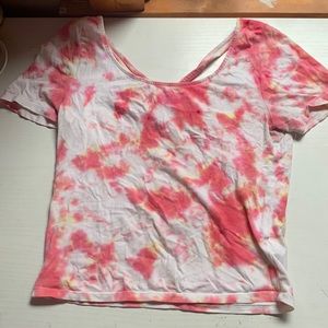 Red tie dye crop top!❤️‍🔥